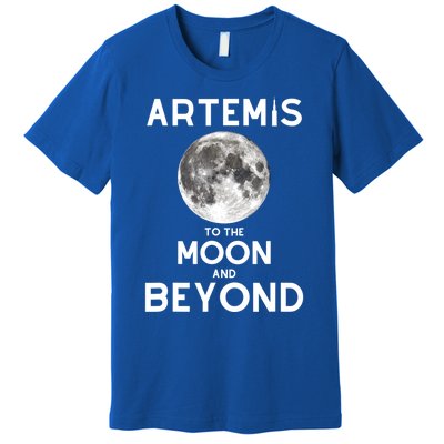 Artemis 1 SLS Rocket Launch Mission To The Moon And Beyond Premium T-Shirt