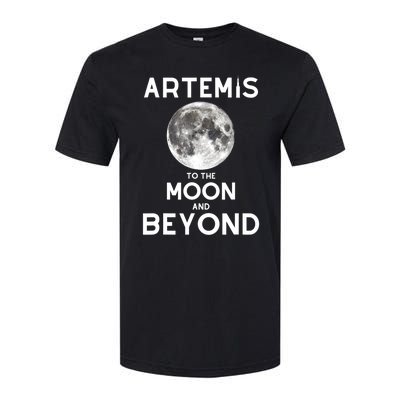 Artemis 1 SLS Rocket Launch Mission To The Moon And Beyond Softstyle CVC T-Shirt