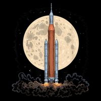 Artemis 1 SLS Rocket Launch Mission To The Moon And Beyond T-Shirt