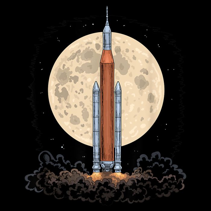 Artemis 1 SLS Rocket Launch Mission To The Moon And Beyond 7-Panel Snapback Hat