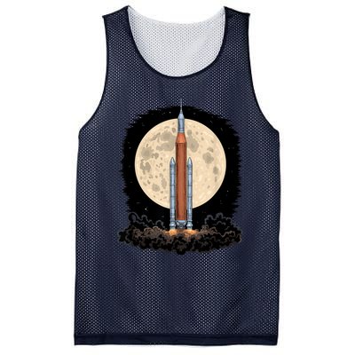 Artemis 1 SLS Rocket Launch Mission To The Moon And Beyond Mesh Reversible Basketball Jersey Tank