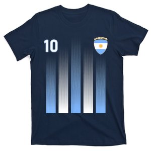 Argentina 10 Soocer Jersey Argentina Football Fans Soccer T-Shirt