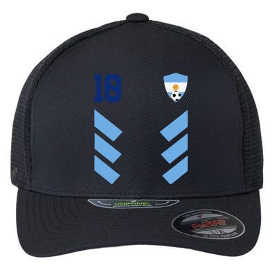 Argentina 10 Soccer Jersey Argentina Football Fan Soccer Flexfit Unipanel Trucker Cap