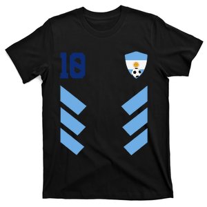 Argentina 10 Soccer Jersey Argentina Football Fan Soccer T-Shirt