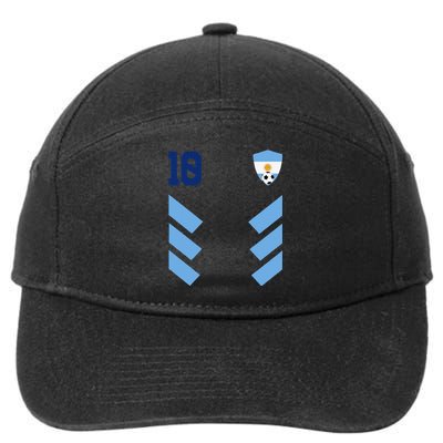 Argentina 10 Soccer Jersey Argentina Football Fan Soccer 7-Panel Snapback Hat