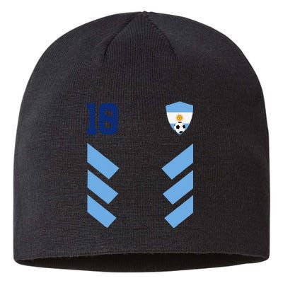 Argentina 10 Soccer Jersey Argentina Football Fan Soccer Sustainable Beanie