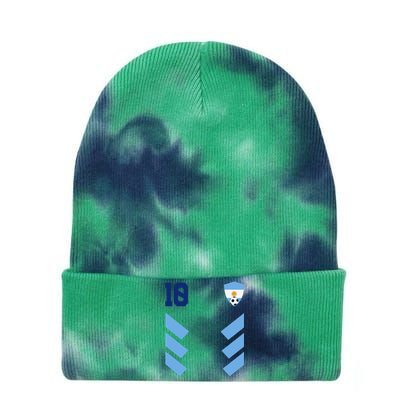 Argentina 10 Soccer Jersey Argentina Football Fan Soccer Tie Dye 12in Knit Beanie