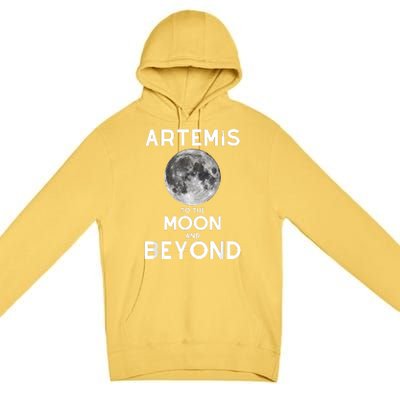 Artemis 1 SLS Rocket Launch Mission To The Moon And Beyond Premium Pullover Hoodie