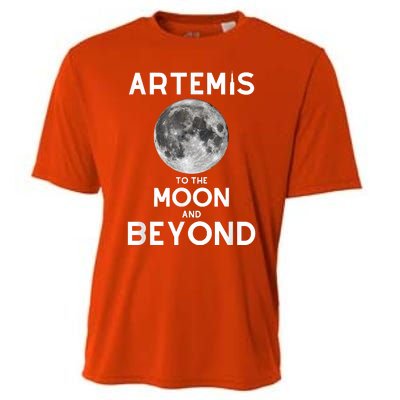 Artemis 1 SLS Rocket Launch Mission To The Moon And Beyond Cooling Performance Crew T-Shirt