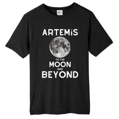 Artemis 1 SLS Rocket Launch Mission To The Moon And Beyond Tall Fusion ChromaSoft Performance T-Shirt