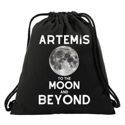 Artemis 1 SLS Rocket Launch Mission To The Moon And Beyond Drawstring Bag