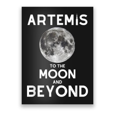 Artemis 1 SLS Rocket Launch Mission To The Moon And Beyond Poster