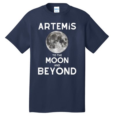 Artemis 1 SLS Rocket Launch Mission To The Moon And Beyond Tall T-Shirt