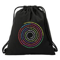Aa 12 Step Recovery Definition Of Insanity Drawstring Bag