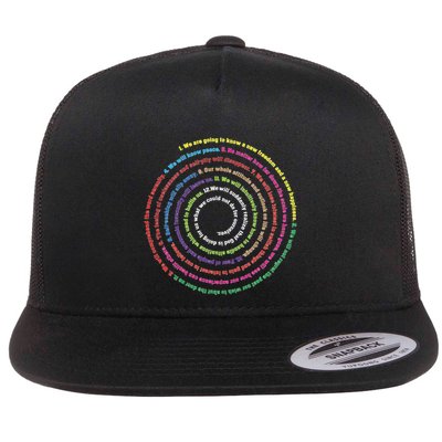 Aa 12 Step Recovery Definition Of Insanity Flat Bill Trucker Hat