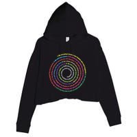 Aa 12 Step Recovery Definition Of Insanity Crop Fleece Hoodie