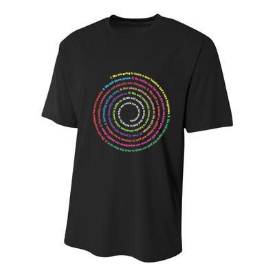 Aa 12 Step Recovery Definition Of Insanity Youth Performance Sprint T-Shirt