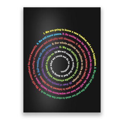 Aa 12 Step Recovery Definition Of Insanity Poster