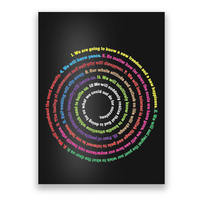 Aa 12 Step Recovery Definition Of Insanity Poster