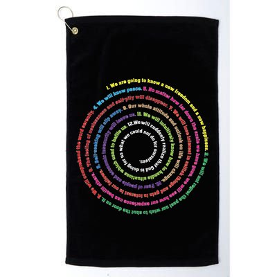 Aa 12 Step Recovery Definition Of Insanity Golf Towel