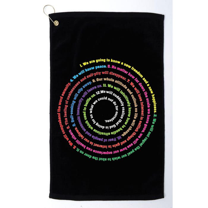 Aa 12 Step Recovery Definition Of Insanity Golf Towel