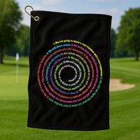 Aa 12 Step Recovery Definition Of Insanity Golf Towel