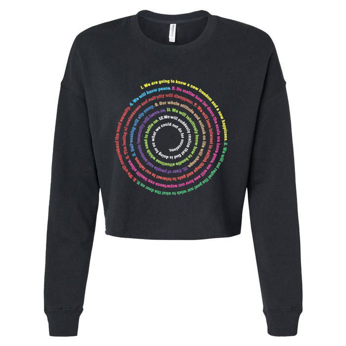 Aa 12 Step Recovery Definition Of Insanity Cropped Pullover Crew