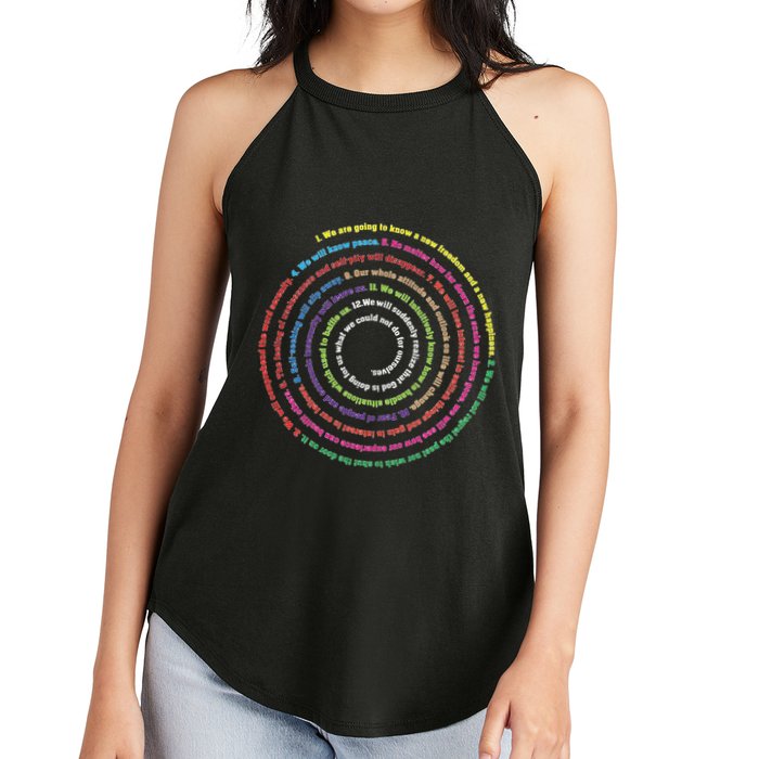 Aa 12 Step Recovery Definition Of Insanity Women's Perfect Tri Rocker Tank