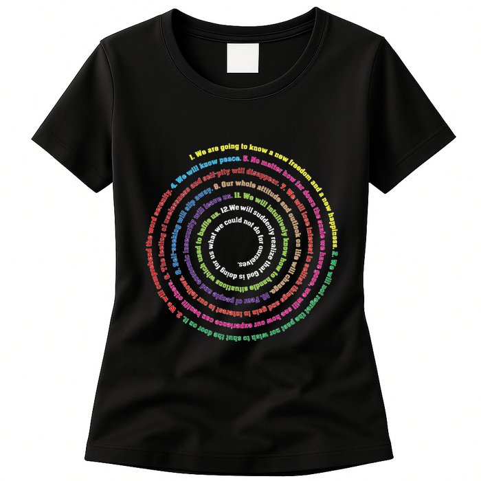 Aa 12 Step Recovery Definition Of Insanity Womens T-Shirt