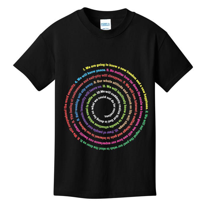 Aa 12 Step Recovery Definition Of Insanity Kids T-Shirt