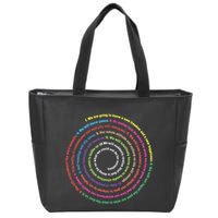 Aa 12 Step Recovery Definition Of Insanity Zip Tote Bag
