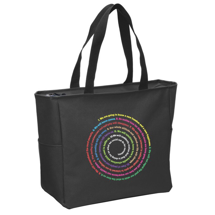 Aa 12 Step Recovery Definition Of Insanity Zip Tote Bag