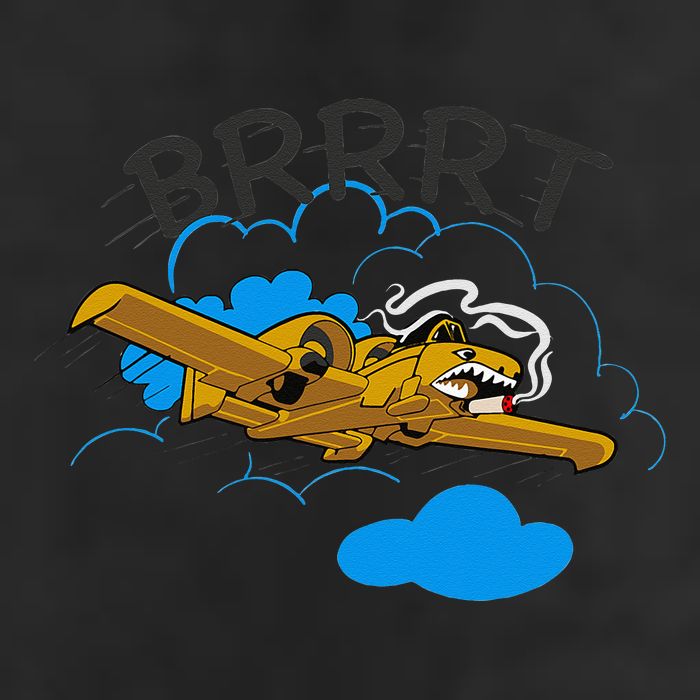 A 10 Thunderbolt Warthog Airplane 7 Panel Mesh Trucker Snapback Hat