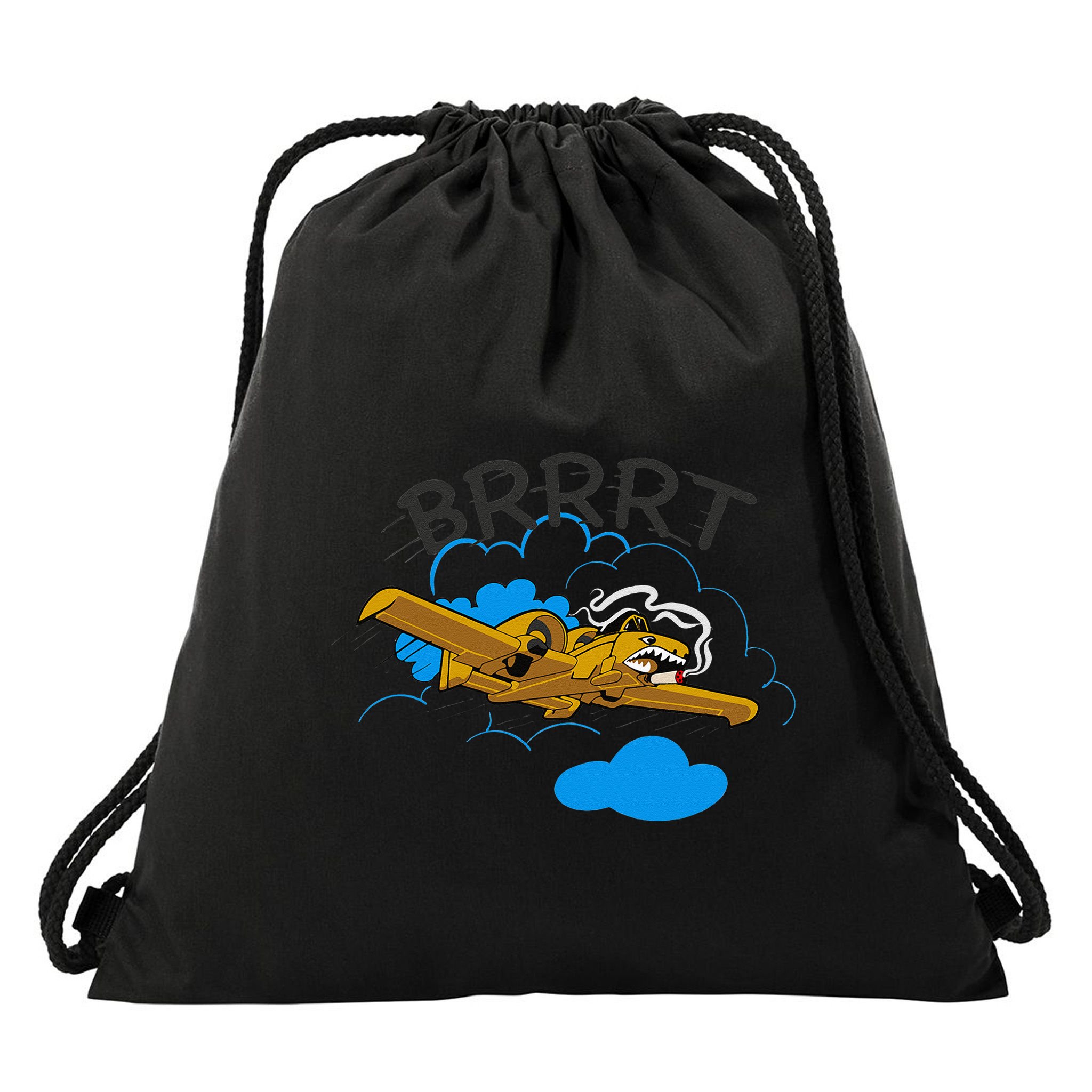 A 10 Thunderbolt Warthog Airplane Drawstring Bag