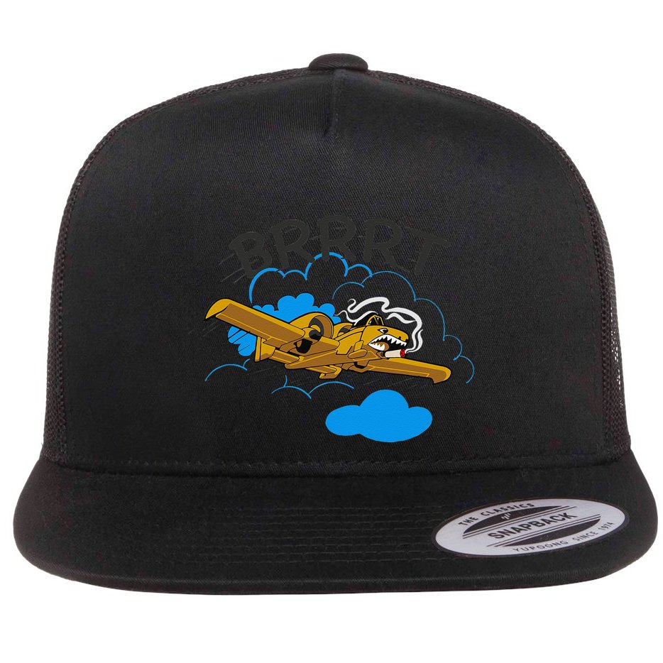 A 10 Thunderbolt Warthog Airplane Flat Bill Trucker Hat
