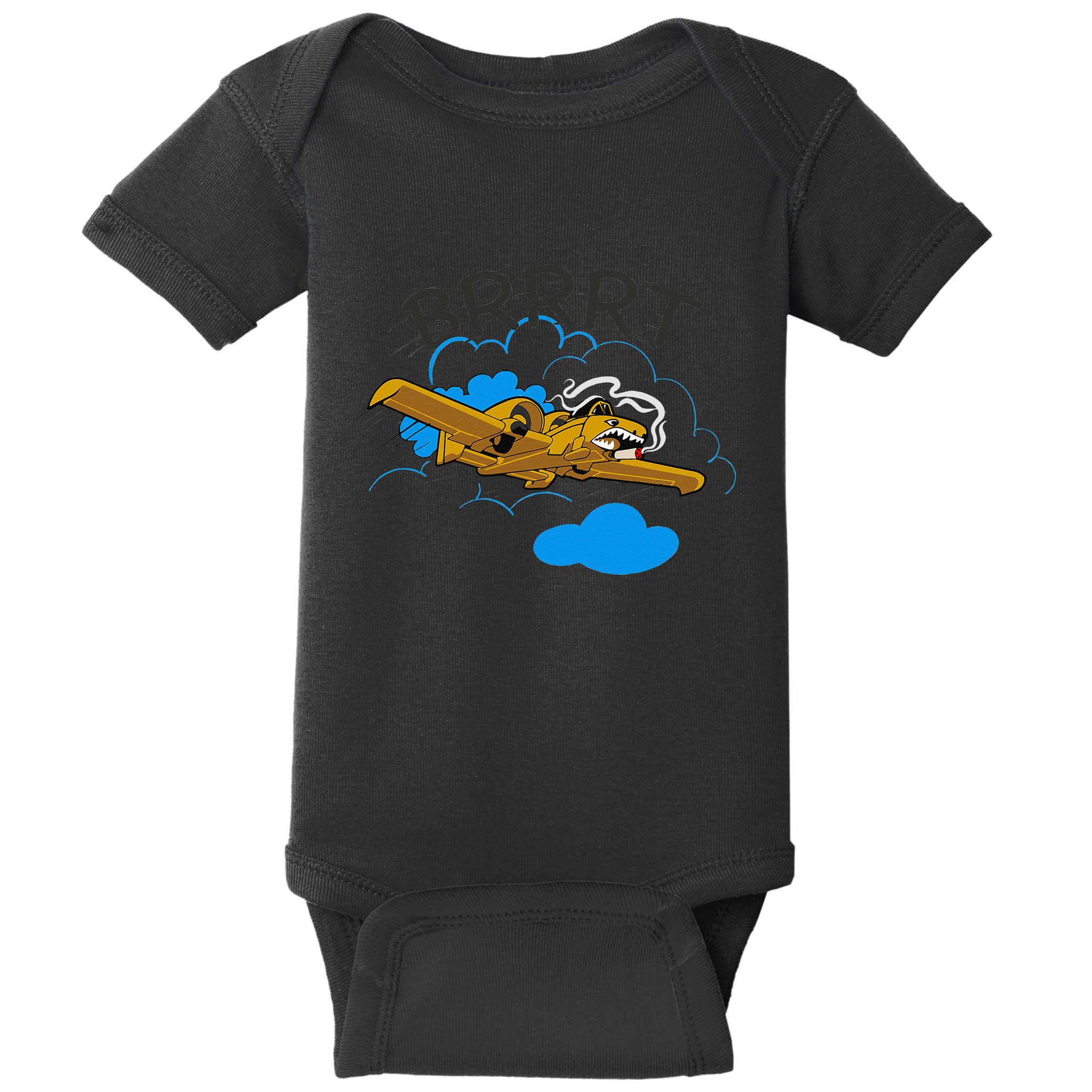 A 10 Thunderbolt Warthog Airplane Baby Bodysuit
