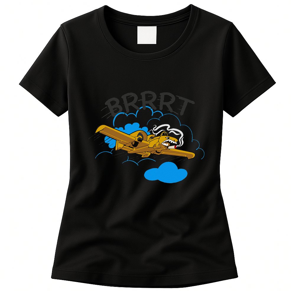 A 10 Thunderbolt Warthog Airplane Womens T-Shirt