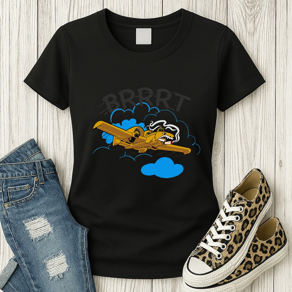 A 10 Thunderbolt Warthog Airplane Womens T-Shirt
