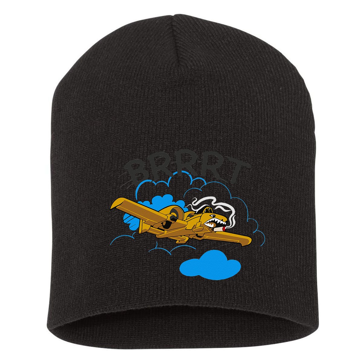 A 10 Thunderbolt Warthog Airplane Short Acrylic Beanie