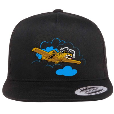 A 10 Thunderbolt Warthog Airplane Flat Bill Trucker Hat