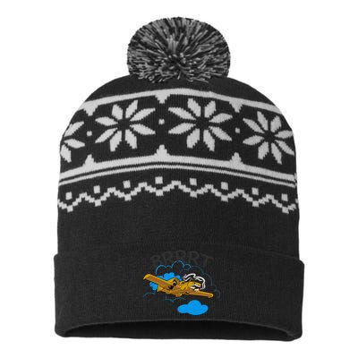 A 10 Thunderbolt Warthog Airplane USA-Made Snowflake Beanie