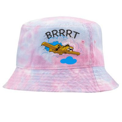 A 10 Thunderbolt Warthog Airplane Tie-Dyed Bucket Hat