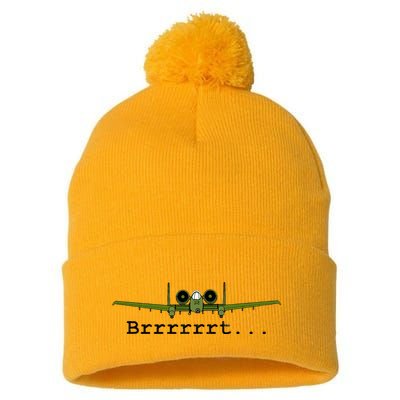 A 10 Thunderbolt Ii Warthog Funny Graphic Pom Pom 12in Knit Beanie