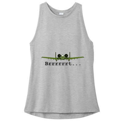 A 10 Thunderbolt Ii Warthog Funny Graphic Ladies PosiCharge Tri-Blend Wicking Tank