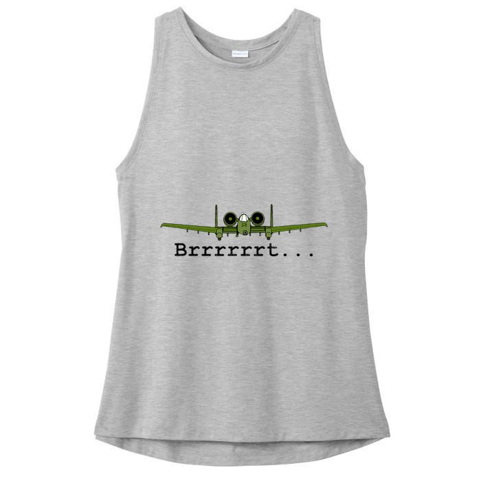A 10 Thunderbolt Ii Warthog Funny Graphic Ladies PosiCharge Tri-Blend Wicking Tank