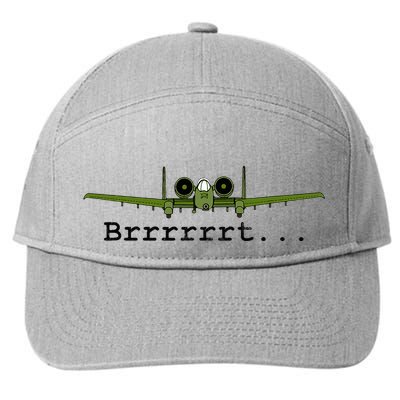 A 10 Thunderbolt Ii Warthog Funny Graphic 7-Panel Snapback Hat