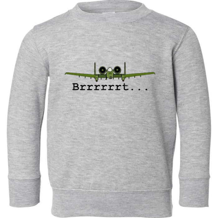 A 10 Thunderbolt Ii Warthog Funny Graphic Toddler Sweatshirt
