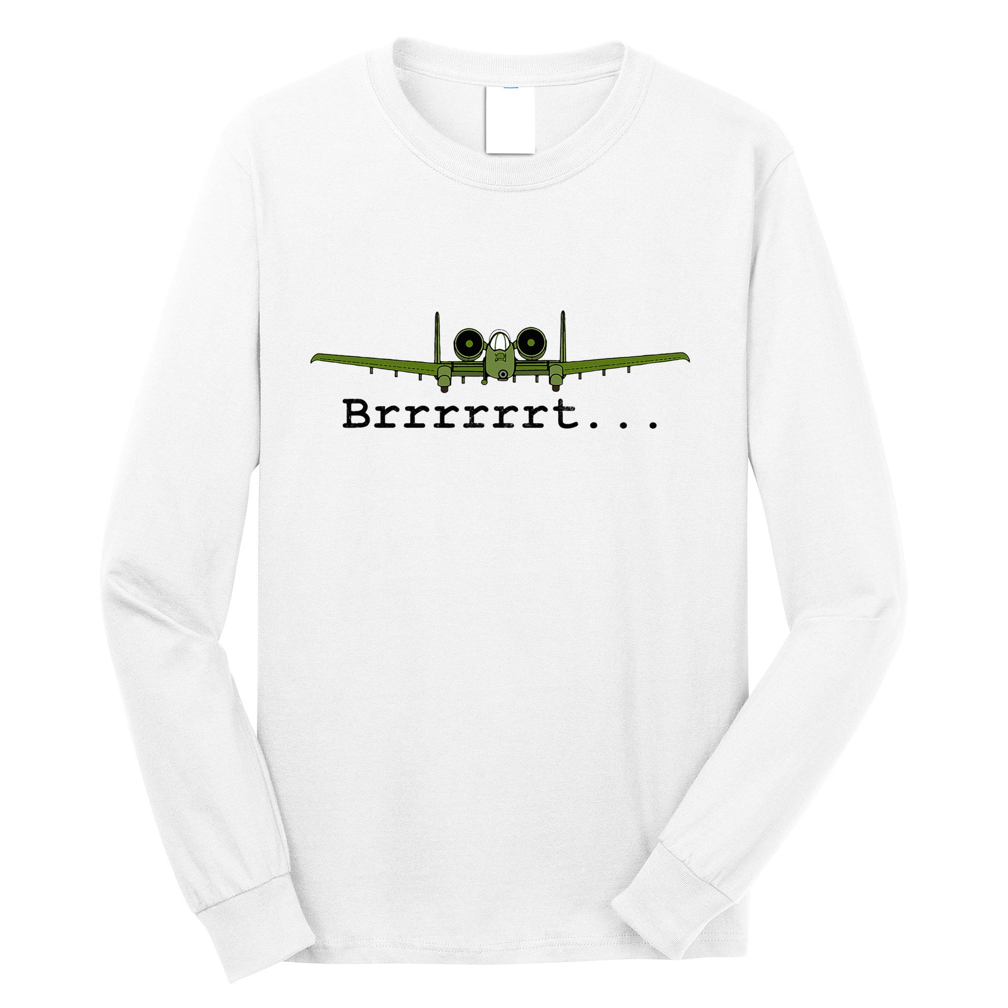 A 10 Thunderbolt Ii Warthog Funny Graphic Long Sleeve Shirt