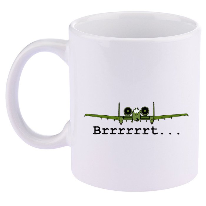 A 10 Thunderbolt Ii Warthog Funny Graphic 11oz C Handle Ceramic Mug