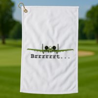 A 10 Thunderbolt Ii Warthog Funny Graphic Golf Towel